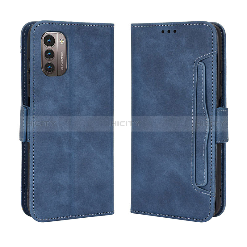 Funda de Cuero Cartera con Soporte Carcasa BY3 para Nokia G21 Azul