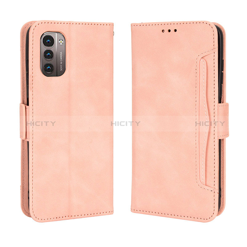 Funda de Cuero Cartera con Soporte Carcasa BY3 para Nokia G21 Rosa