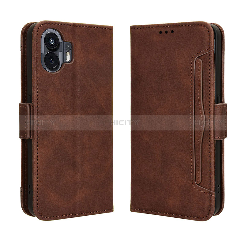 Funda de Cuero Cartera con Soporte Carcasa BY3 para Nothing Phone 2