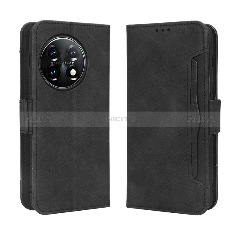 Funda de Cuero Cartera con Soporte Carcasa BY3 para OnePlus Ace 2 5G Negro