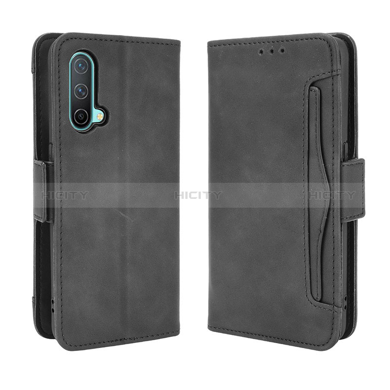 Funda de Cuero Cartera con Soporte Carcasa BY3 para OnePlus Nord CE 5G Negro