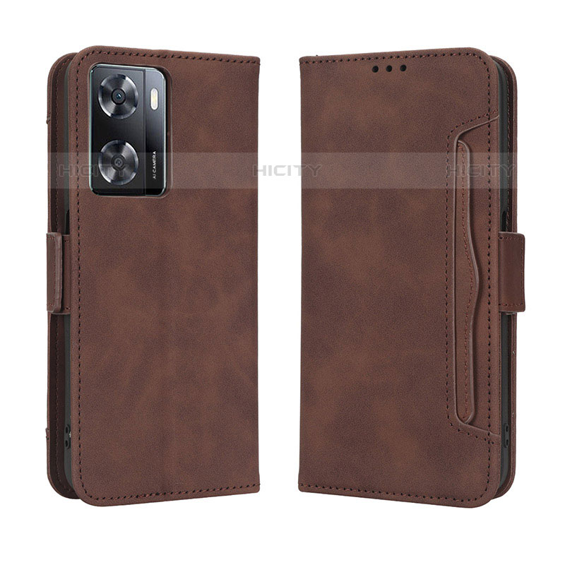 Funda de Cuero Cartera con Soporte Carcasa BY3 para OnePlus Nord N20 SE Marron