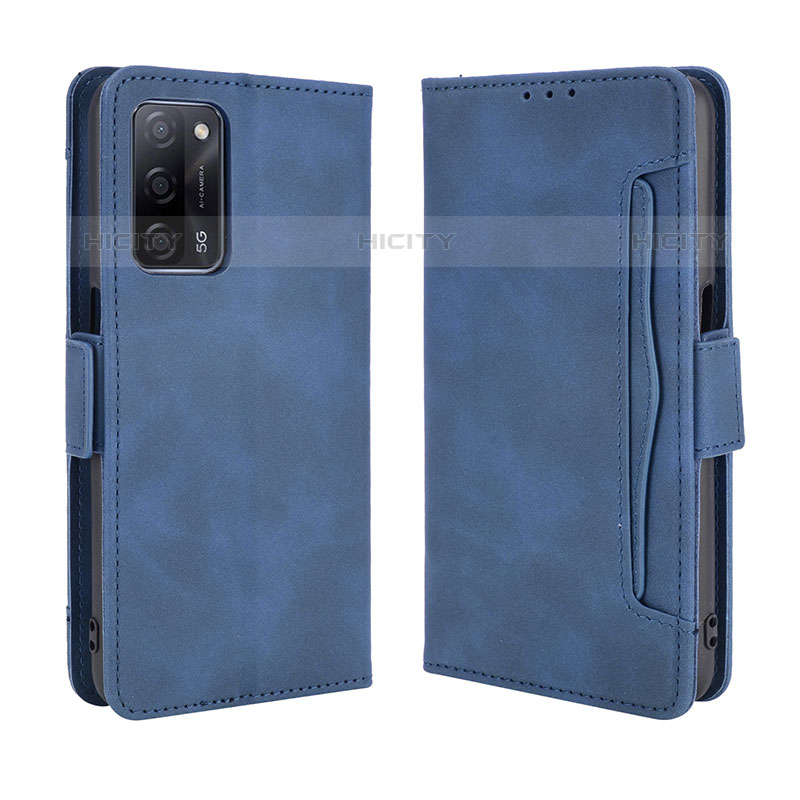 Funda de Cuero Cartera con Soporte Carcasa BY3 para Oppo A53s 5G Azul