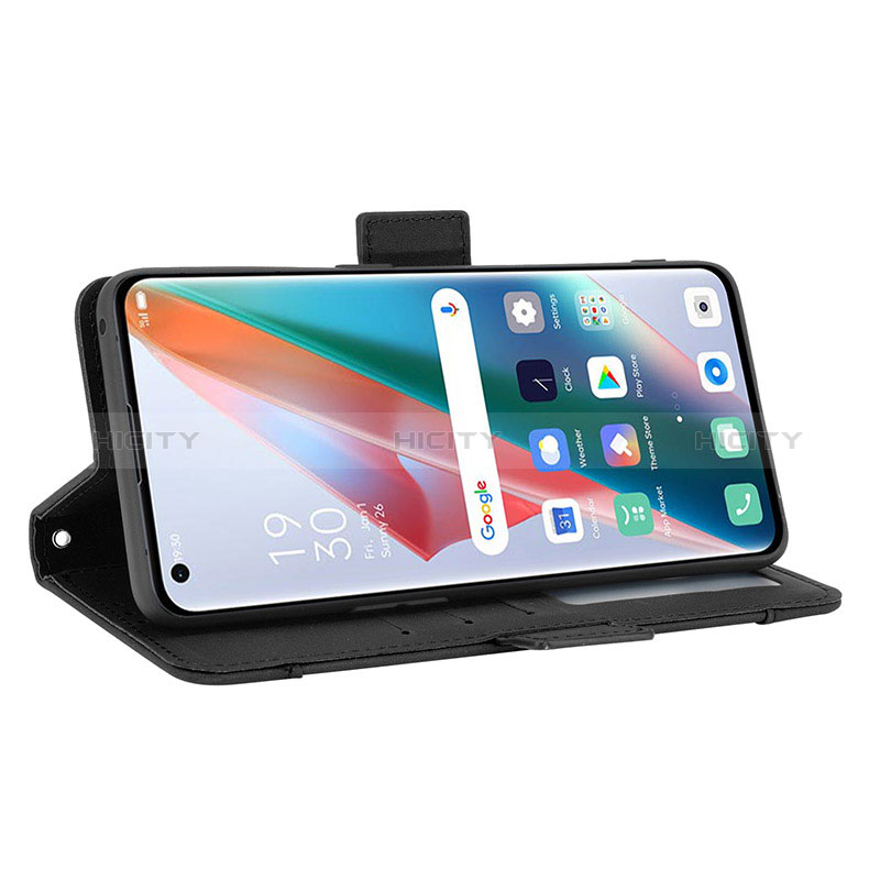 Funda de Cuero Cartera con Soporte Carcasa BY3 para Oppo Find X3 5G