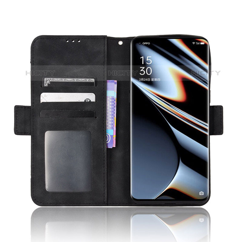 Funda de Cuero Cartera con Soporte Carcasa BY3 para Oppo Find X5 Pro 5G