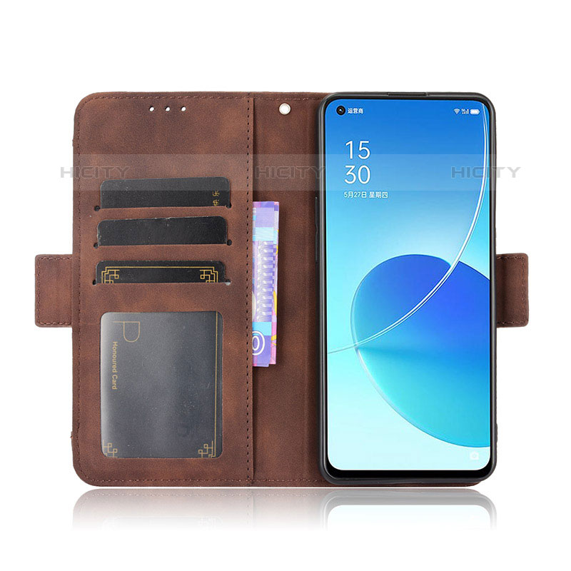 Funda de Cuero Cartera con Soporte Carcasa BY3 para Oppo Reno6 5G