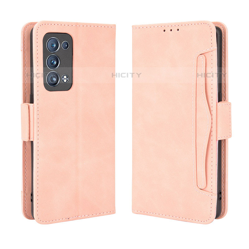 Funda de Cuero Cartera con Soporte Carcasa BY3 para Oppo Reno6 Pro 5G