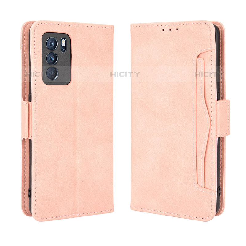 Funda de Cuero Cartera con Soporte Carcasa BY3 para Oppo Reno6 Pro 5G India