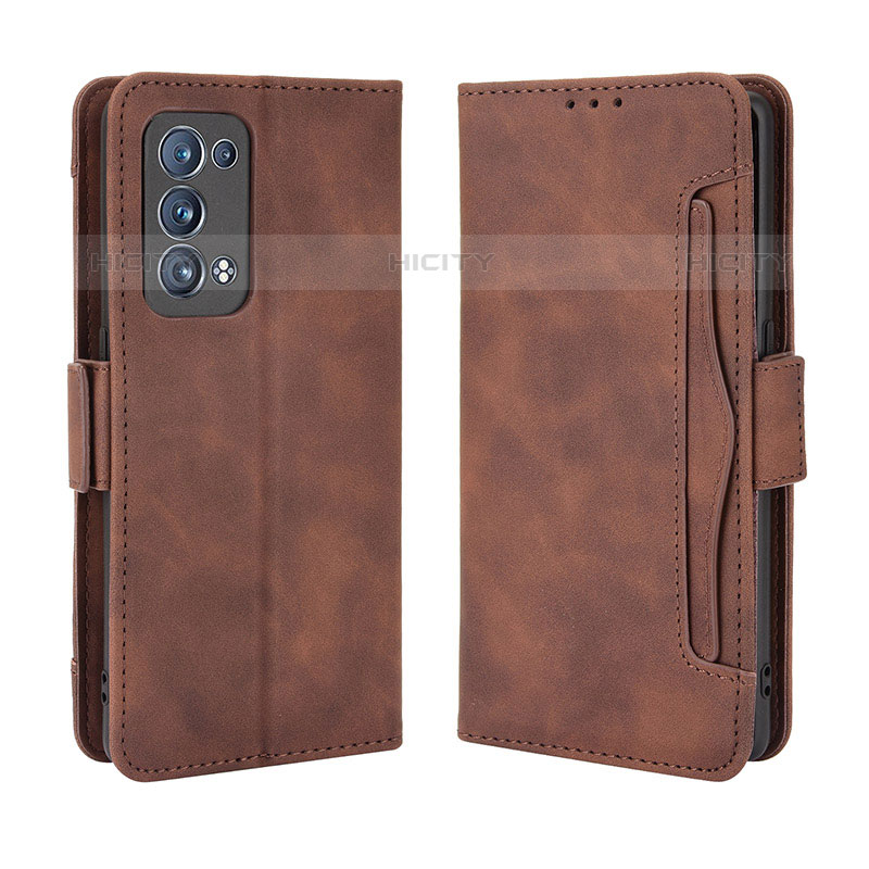 Funda de Cuero Cartera con Soporte Carcasa BY3 para Oppo Reno6 Pro+ Plus 5G