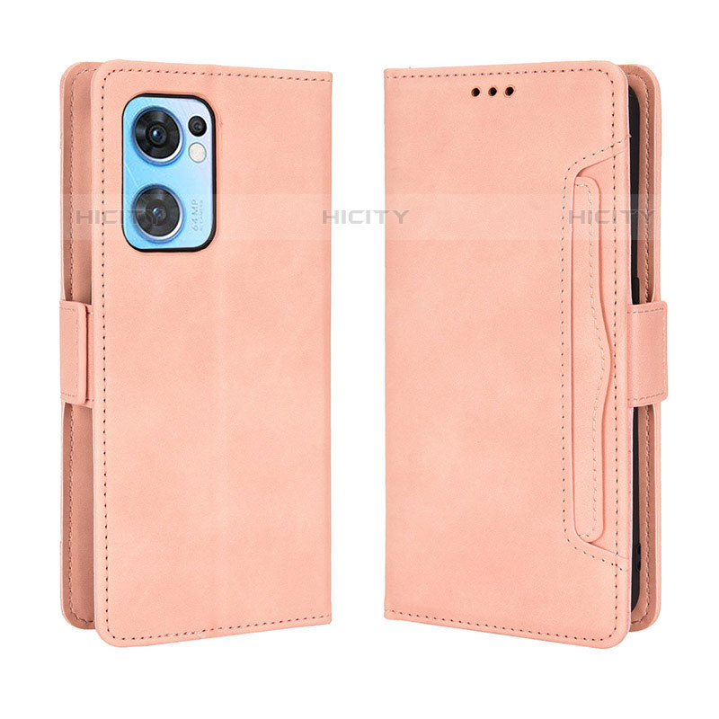 Funda de Cuero Cartera con Soporte Carcasa BY3 para Oppo Reno7 5G