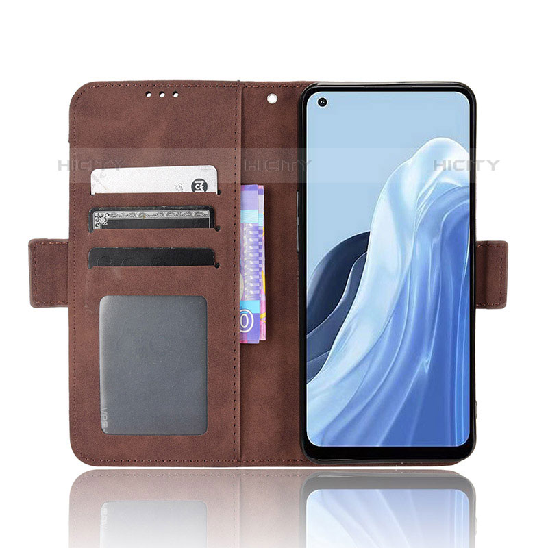 Funda de Cuero Cartera con Soporte Carcasa BY3 para Oppo Reno7 A