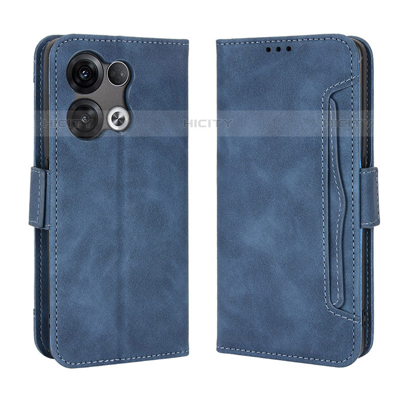 Funda de Cuero Cartera con Soporte Carcasa BY3 para Oppo Reno9 5G Azul