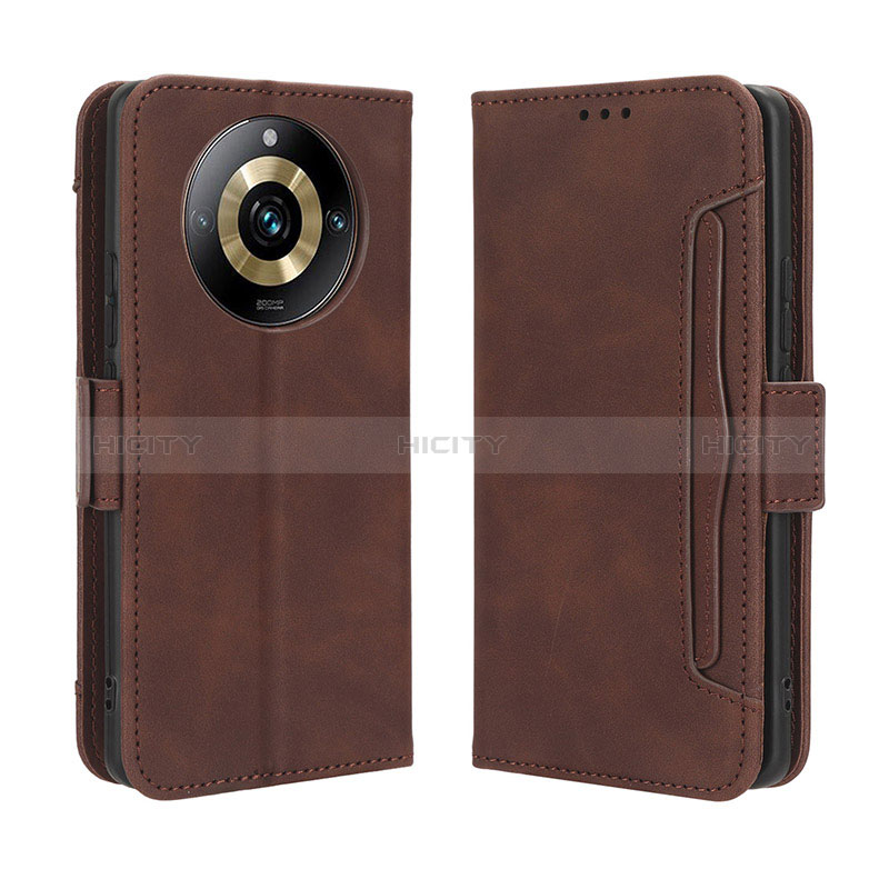 Funda de Cuero Cartera con Soporte Carcasa BY3 para Realme 11 Pro 5G Marron