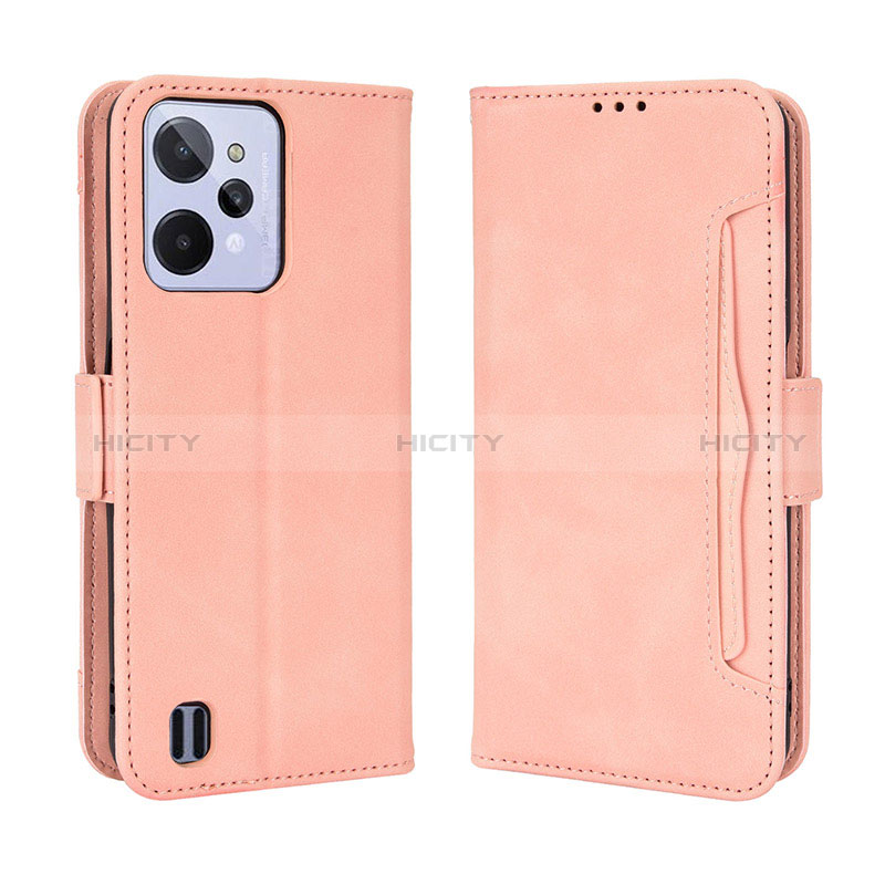 Funda de Cuero Cartera con Soporte Carcasa BY3 para Realme C31 Rosa