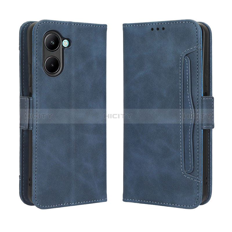 Funda de Cuero Cartera con Soporte Carcasa BY3 para Realme C33 (2023) Azul