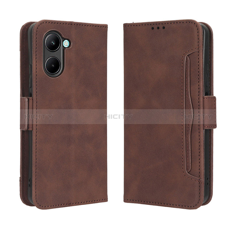 Funda de Cuero Cartera con Soporte Carcasa BY3 para Realme C33 (2023) Marron