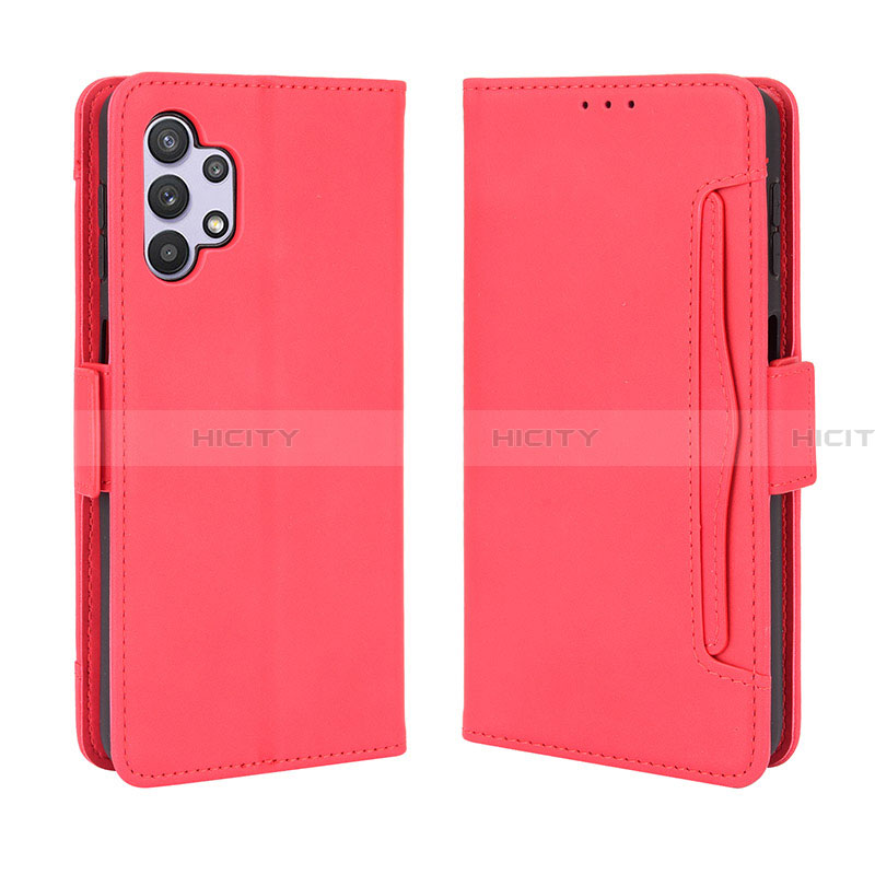 Funda de Cuero Cartera con Soporte Carcasa BY3 para Samsung Galaxy A13 4G Rojo