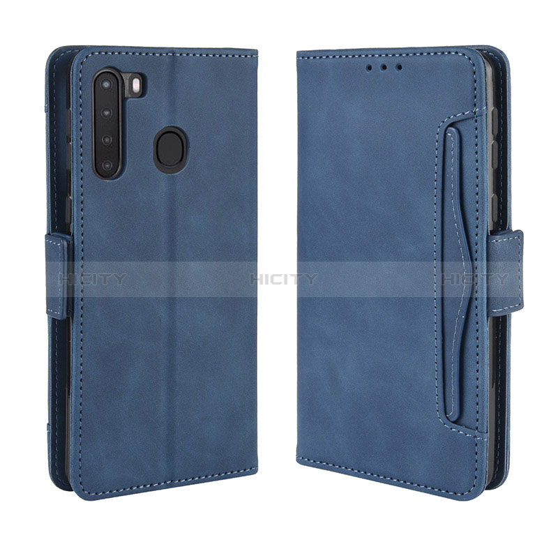 Funda de Cuero Cartera con Soporte Carcasa BY3 para Samsung Galaxy A21