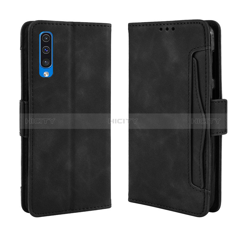 Funda de Cuero Cartera con Soporte Carcasa BY3 para Samsung Galaxy A30S Negro