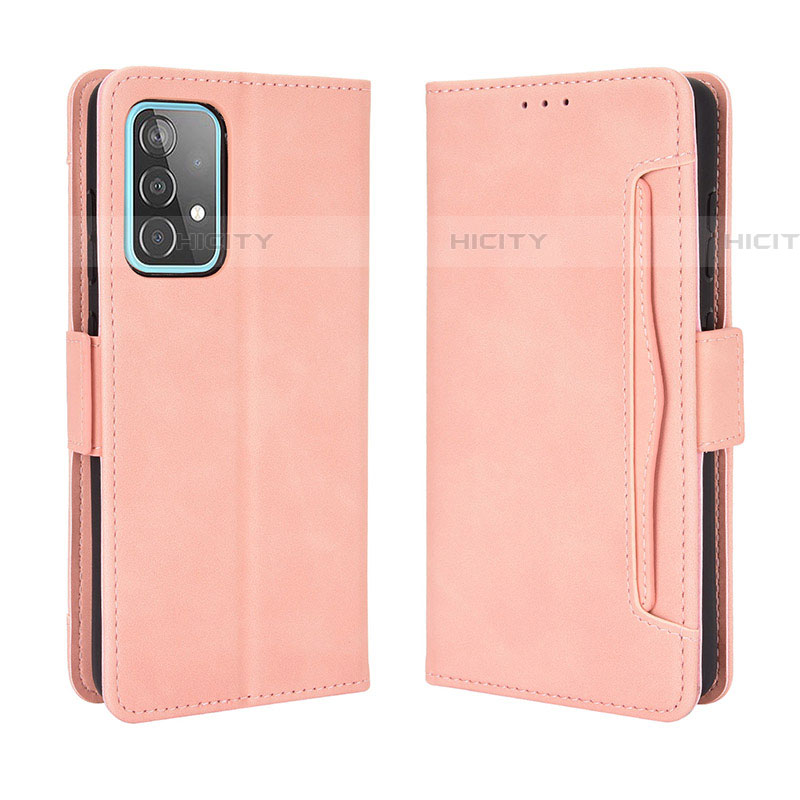 Funda de Cuero Cartera con Soporte Carcasa BY3 para Samsung Galaxy A52 4G Rosa