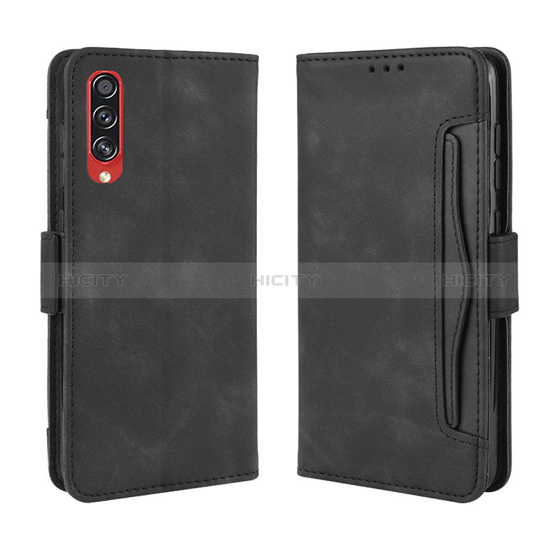 Funda de Cuero Cartera con Soporte Carcasa BY3 para Samsung Galaxy A70 Negro