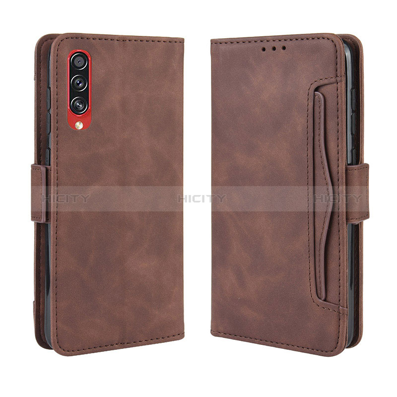 Funda de Cuero Cartera con Soporte Carcasa BY3 para Samsung Galaxy A70S Marron