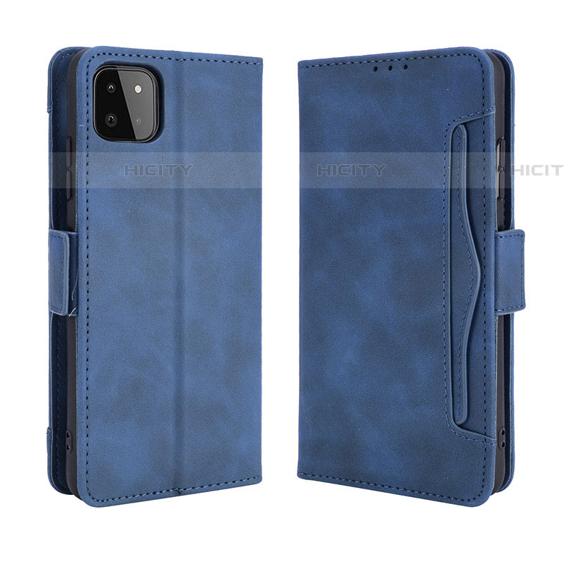 Funda de Cuero Cartera con Soporte Carcasa BY3 para Samsung Galaxy F42 5G Azul