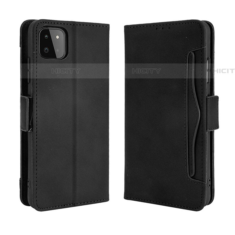 Funda de Cuero Cartera con Soporte Carcasa BY3 para Samsung Galaxy F42 5G Negro