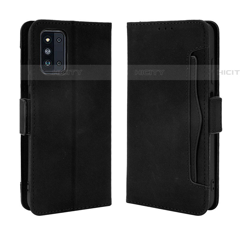 Funda de Cuero Cartera con Soporte Carcasa BY3 para Samsung Galaxy F52 5G Negro