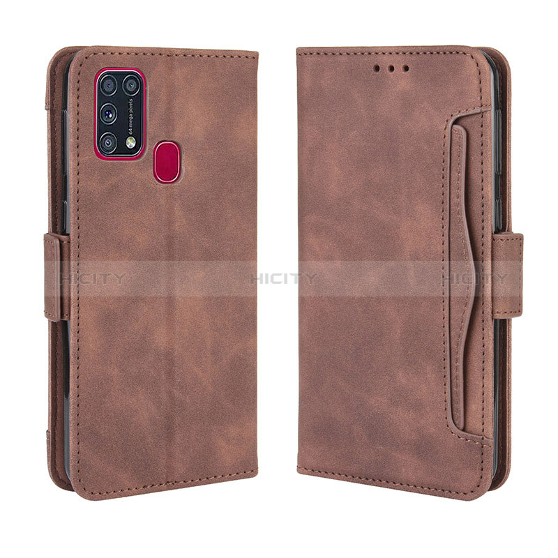 Funda de Cuero Cartera con Soporte Carcasa BY3 para Samsung Galaxy M31 Prime Edition