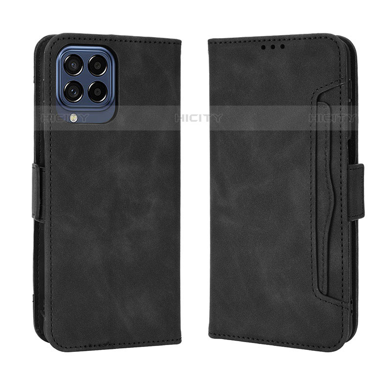 Funda de Cuero Cartera con Soporte Carcasa BY3 para Samsung Galaxy M33 5G Negro