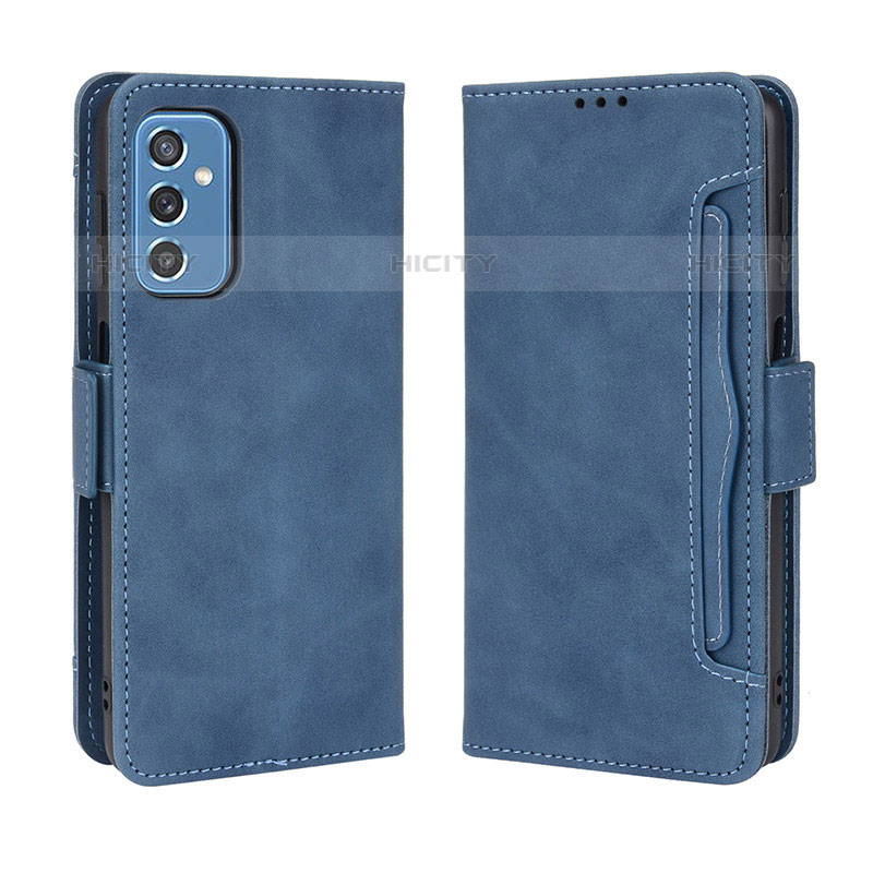 Funda de Cuero Cartera con Soporte Carcasa BY3 para Samsung Galaxy M52 5G Azul