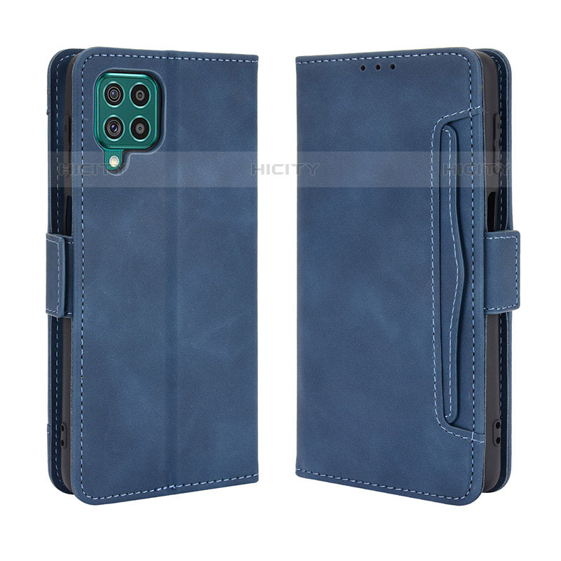 Funda de Cuero Cartera con Soporte Carcasa BY3 para Samsung Galaxy M62 4G Azul