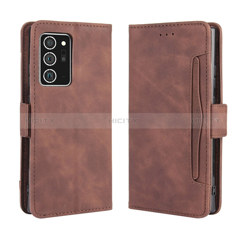 Funda de Cuero Cartera con Soporte Carcasa BY3 para Samsung Galaxy Note 20 Ultra 5G Marron