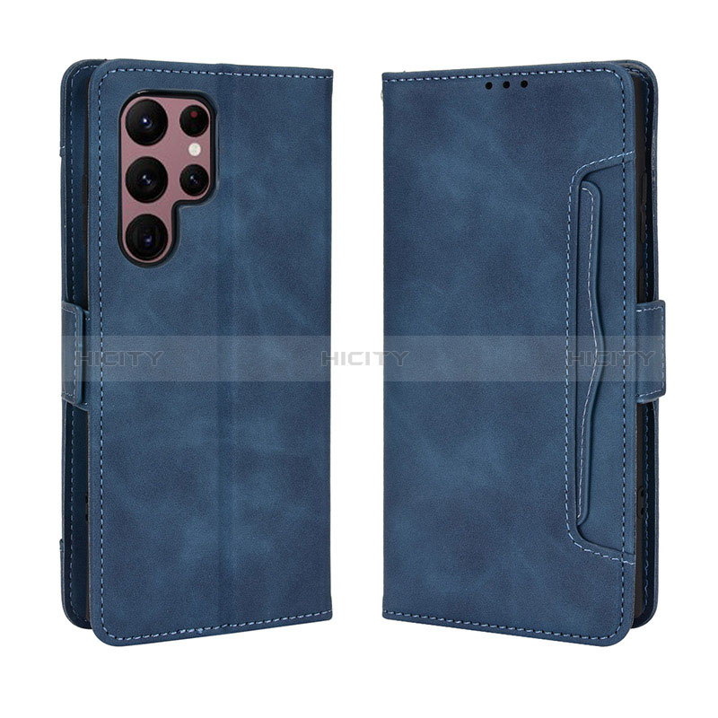 Funda de Cuero Cartera con Soporte Carcasa BY3 para Samsung Galaxy S22 Ultra 5G