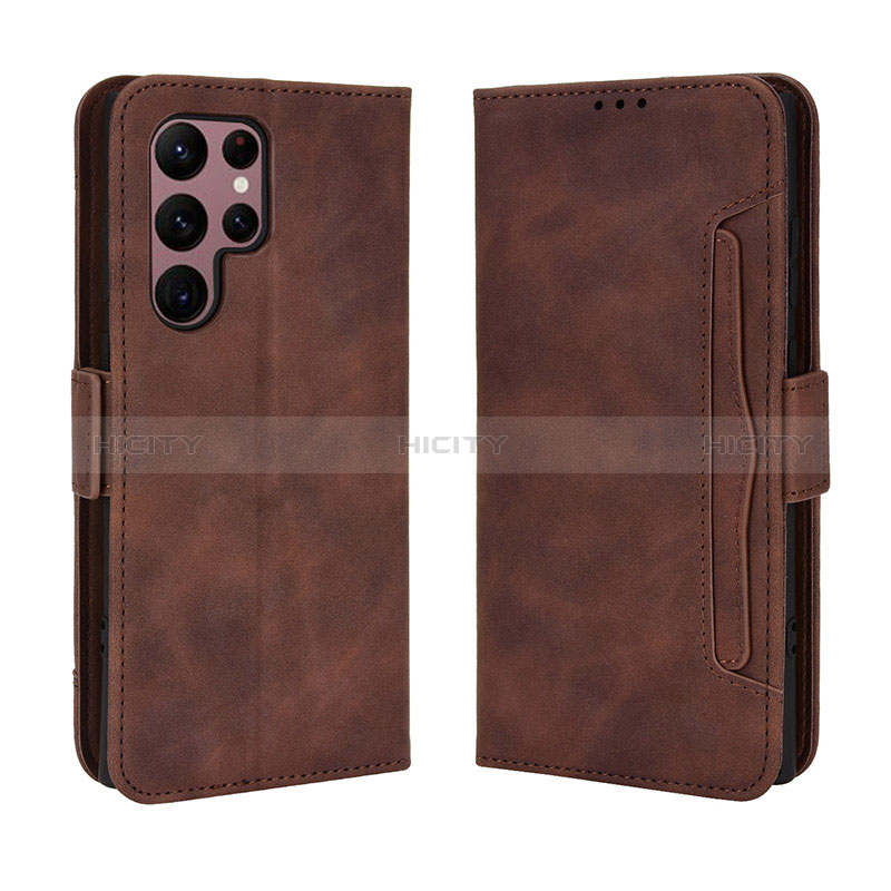 Funda de Cuero Cartera con Soporte Carcasa BY3 para Samsung Galaxy S22 Ultra 5G