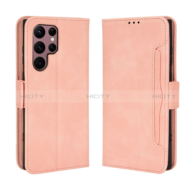 Funda de Cuero Cartera con Soporte Carcasa BY3 para Samsung Galaxy S22 Ultra 5G