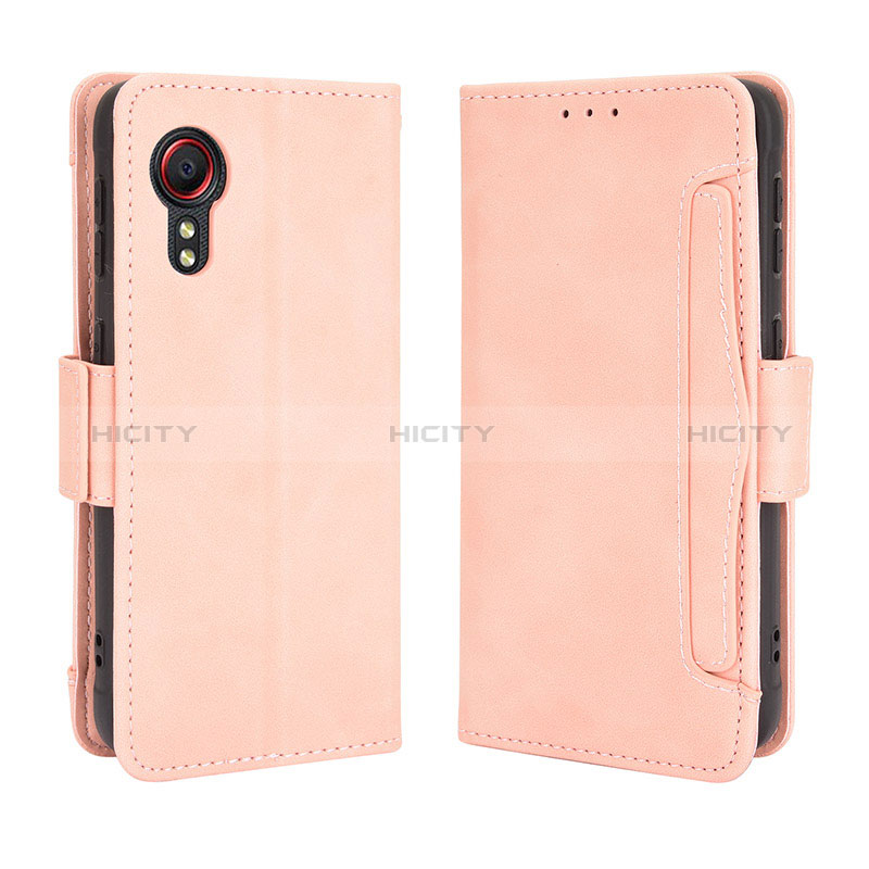 Funda de Cuero Cartera con Soporte Carcasa BY3 para Samsung Galaxy XCover 5 SM-G525F