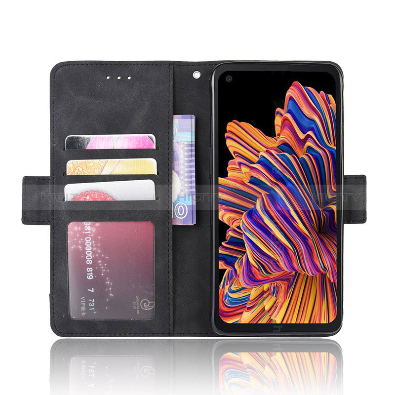 Funda de Cuero Cartera con Soporte Carcasa BY3 para Samsung Galaxy XCover Pro