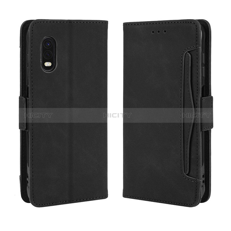 Funda de Cuero Cartera con Soporte Carcasa BY3 para Samsung Galaxy XCover Pro Negro