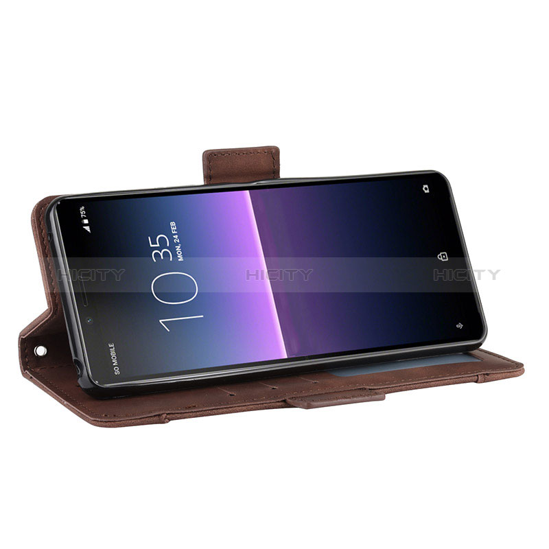 Funda de Cuero Cartera con Soporte Carcasa BY3 para Sony Xperia 10 II