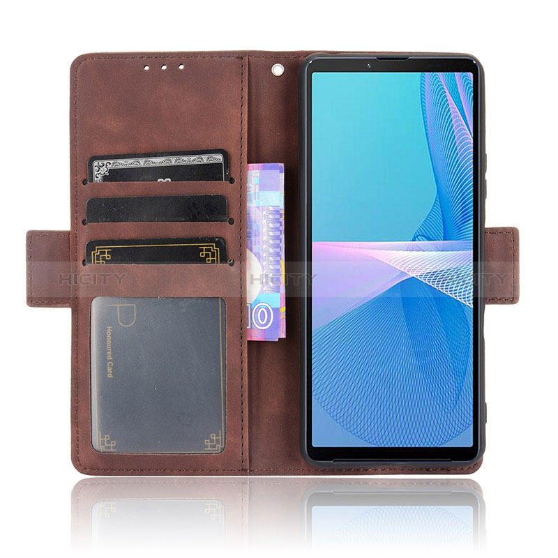 Funda de Cuero Cartera con Soporte Carcasa BY3 para Sony Xperia 10 III SO-52B