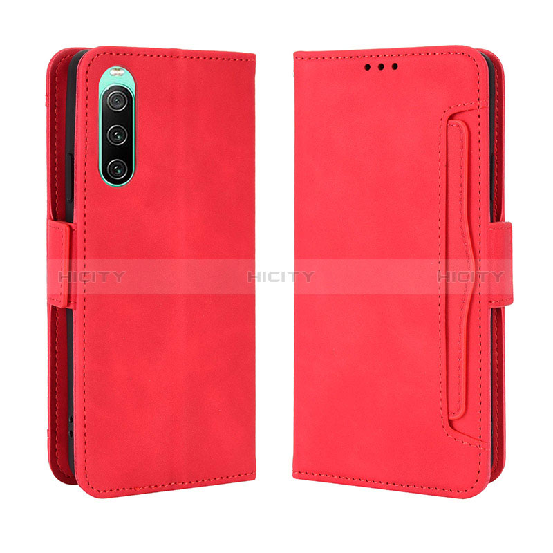 Funda de Cuero Cartera con Soporte Carcasa BY3 para Sony Xperia 10 IV SO-52C