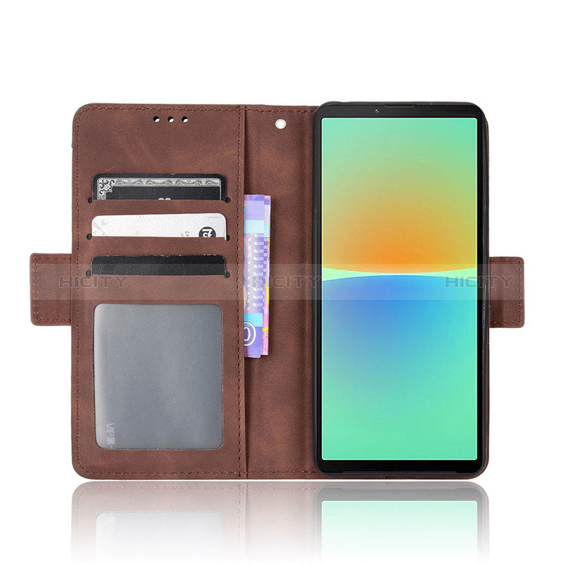 Funda de Cuero Cartera con Soporte Carcasa BY3 para Sony Xperia 10 IV SO-52C