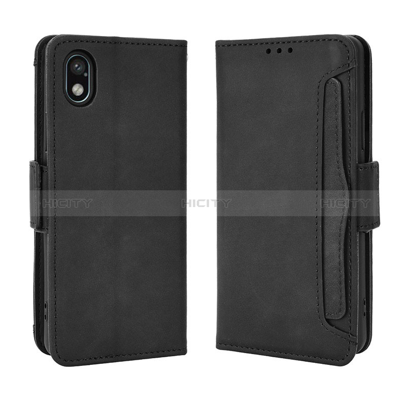 Funda de Cuero Cartera con Soporte Carcasa BY3 para Sony Xperia Ace III Negro