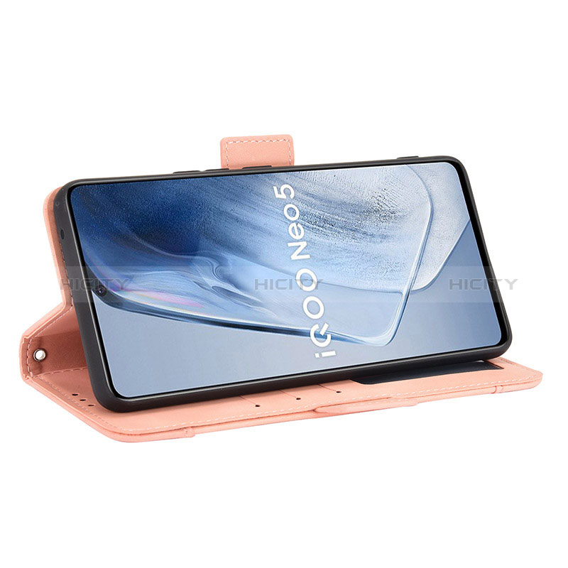 Funda de Cuero Cartera con Soporte Carcasa BY3 para Vivo iQOO 7 India 5G