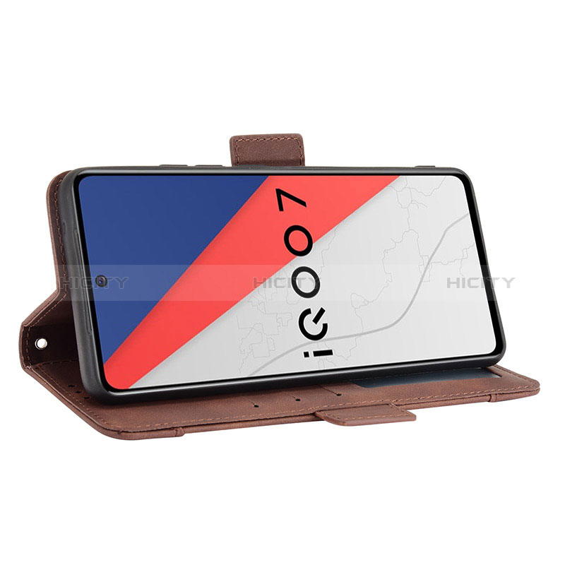 Funda de Cuero Cartera con Soporte Carcasa BY3 para Vivo iQOO 7 Legend 5G