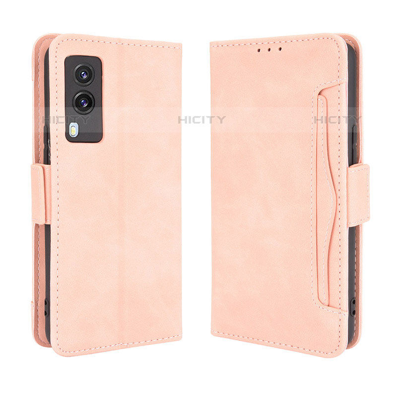 Funda de Cuero Cartera con Soporte Carcasa BY3 para Vivo V21e 5G