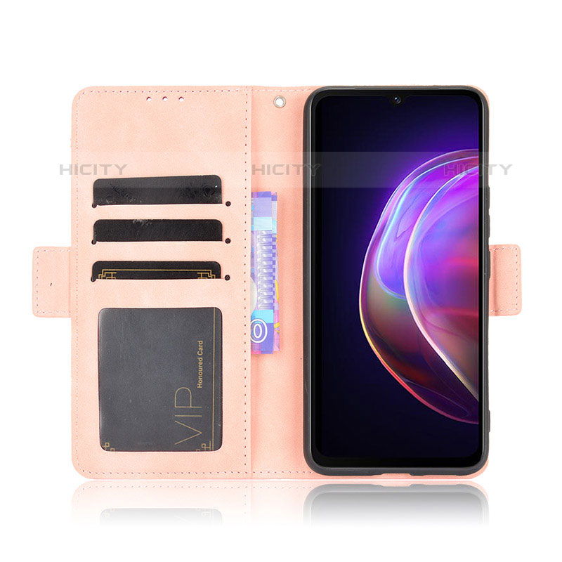 Funda de Cuero Cartera con Soporte Carcasa BY3 para Vivo V21s 5G