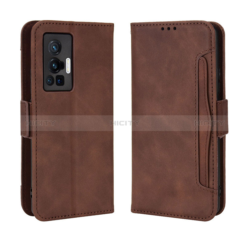 Funda de Cuero Cartera con Soporte Carcasa BY3 para Vivo X70 Pro 5G